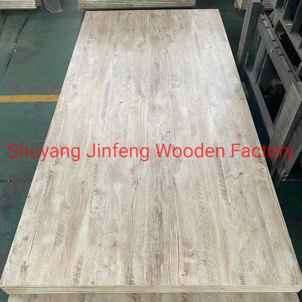 China Origin Melamine Faced Blockboard Hmr Mr Green MDF Faced Natural Red Oak Veneered Fancy Both Sides One Side 480kg/M3 Light Furniutre Usage Cabinet Bb