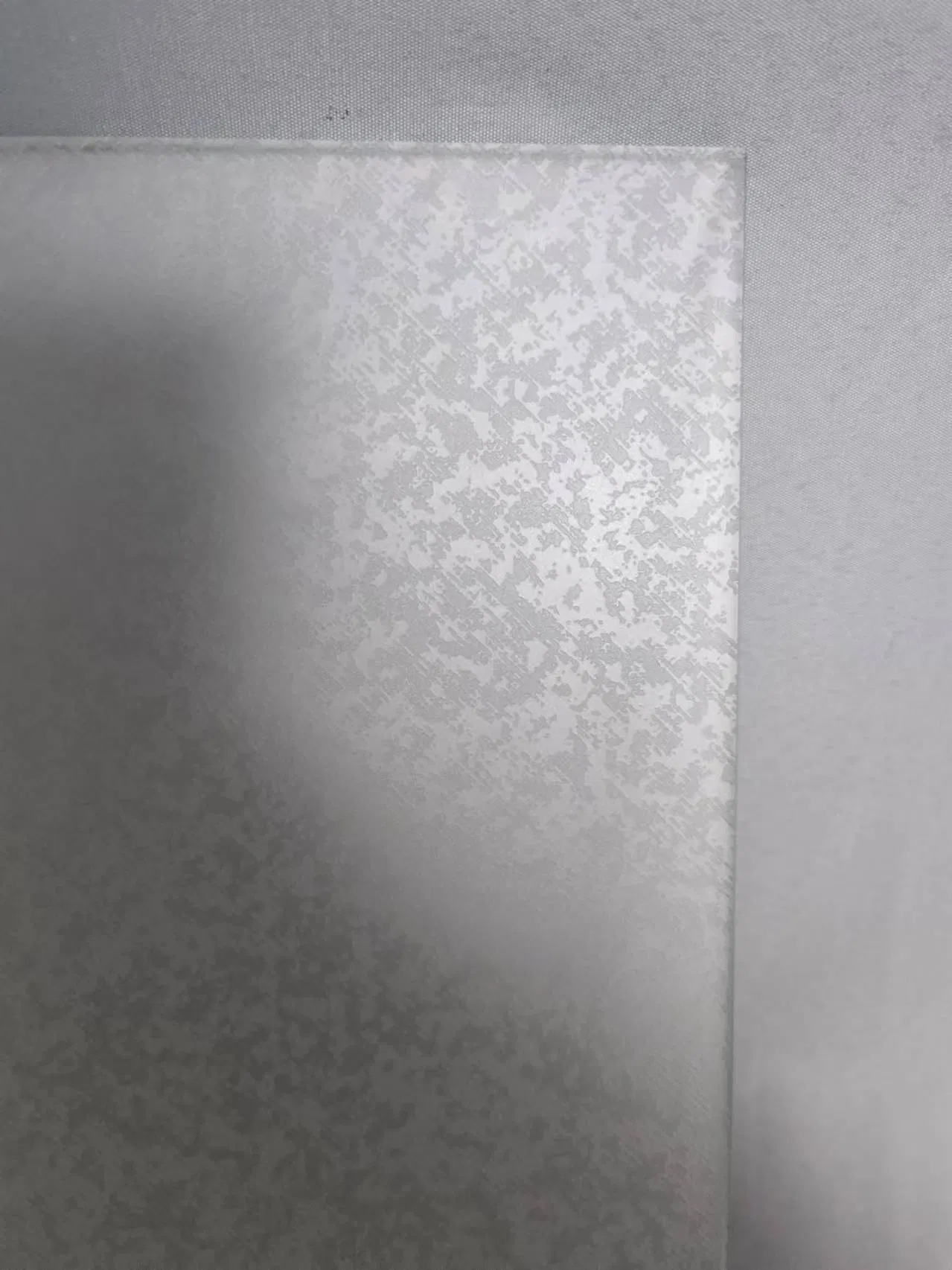 Modern Acid-Etched Glass Wall Cladding with Glossy Finish