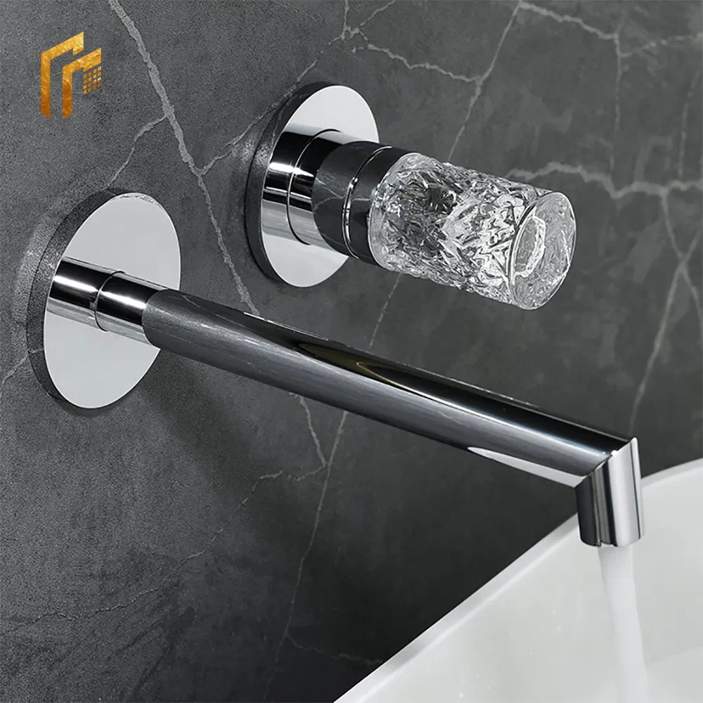 Factory Direct Price Kaiping Sanitary Ware Single Handle Wall Mount Bathromm Vessel Sink Water Tapware Torneira Mixer Tap Basin Faucet