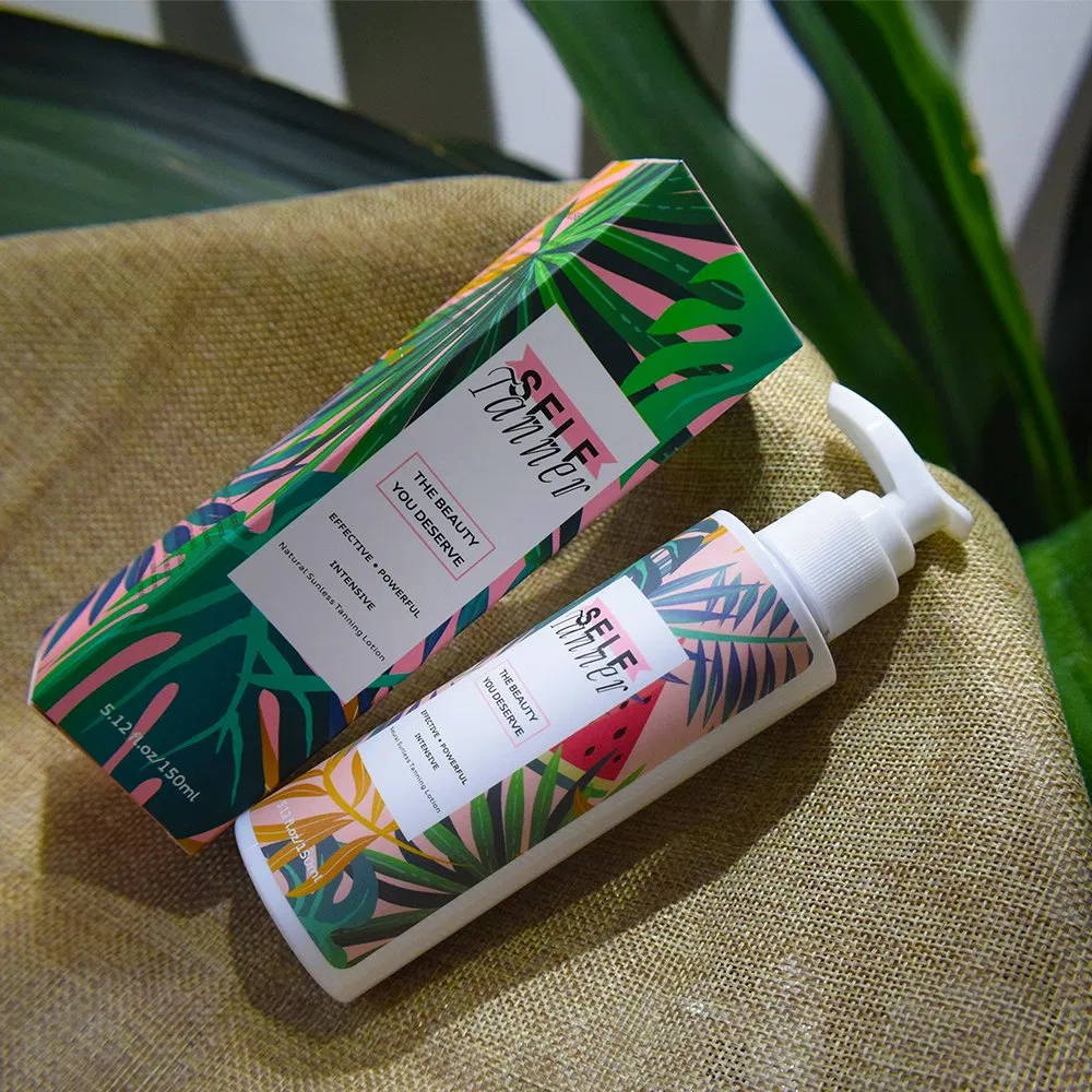 Private Label Instant Dark Body Bronzer Vegan Sun Self Tanner Spray Mousse Coconut Sunscreen Tanning Lotion