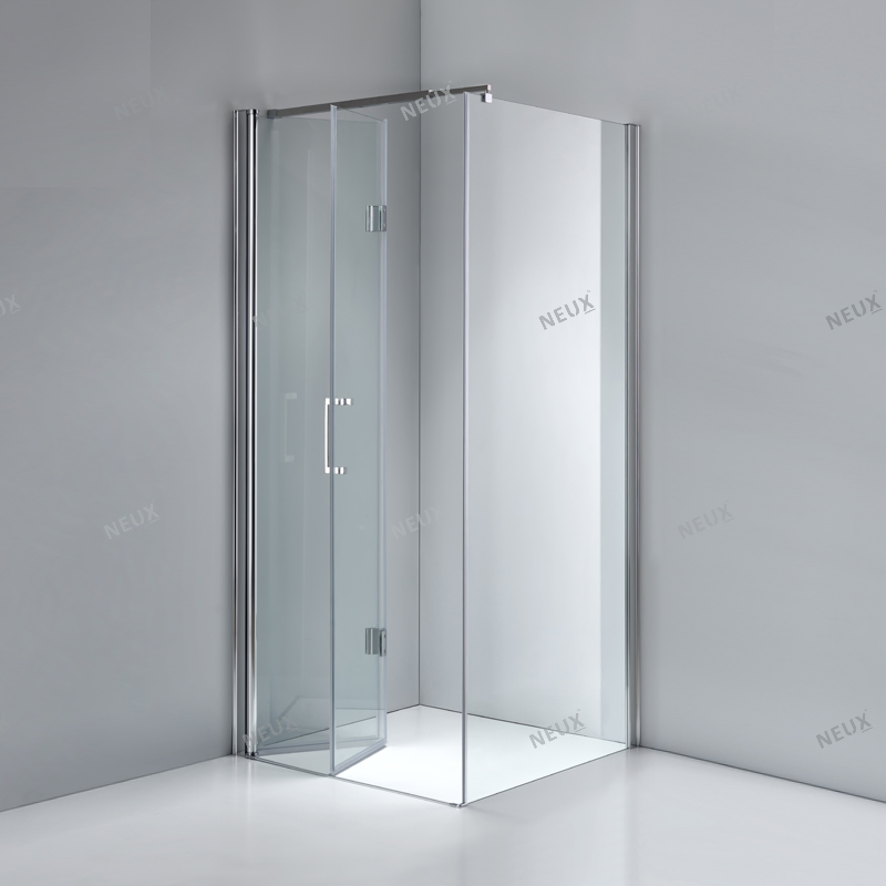 European Modern Bathroom Tempered Glass Shower Room Hinge Shower Enclosure