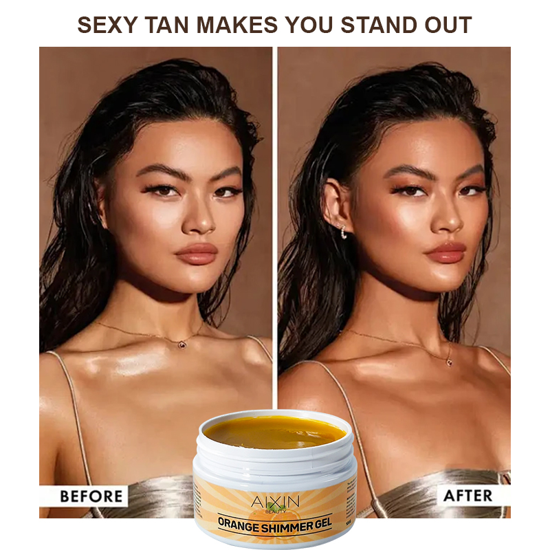 Beauty Cosmetics Skin Care Orange Glow Tanning Gel Tanning Accelerator Cream