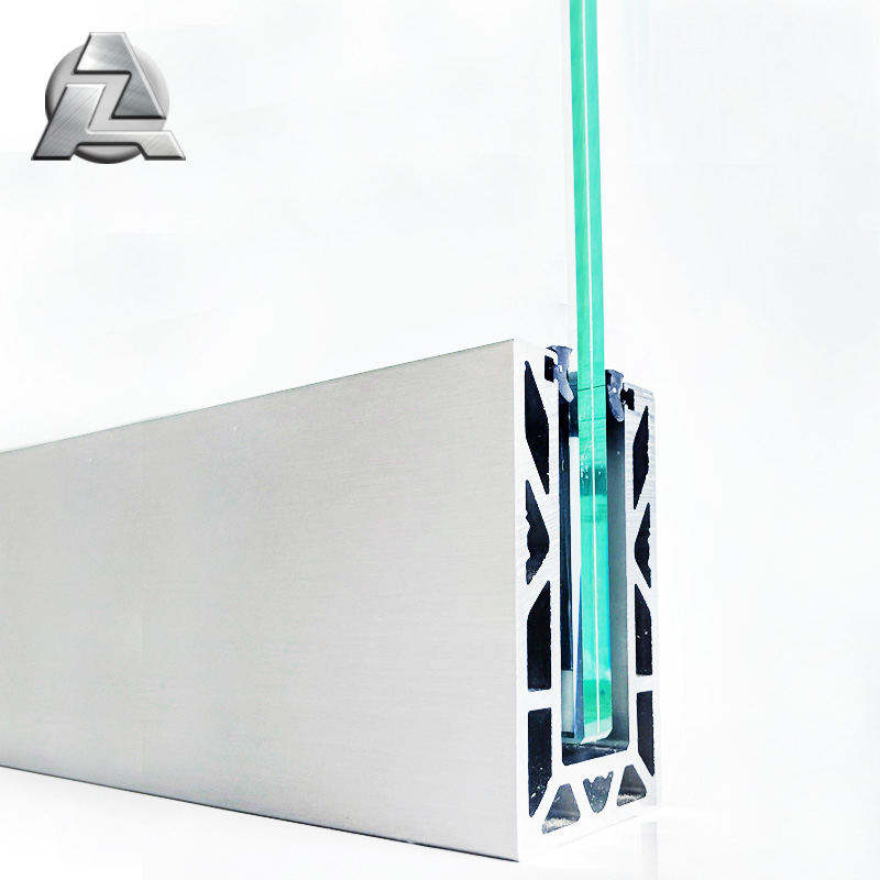 Wholesale Standard Size Extruded Aluminium Alloy Glazing U Channel Profile for 8mm 12mm Glass