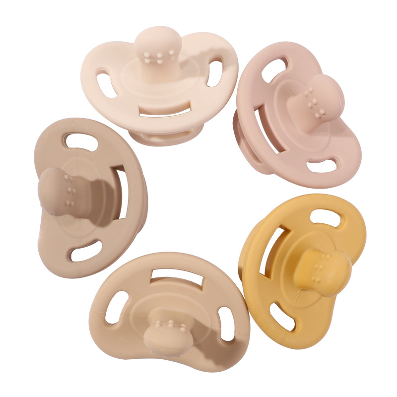 BPA Free Newborn Eco-Friendly Baby Soothing Plush Silicone Baby Soother Pacifier