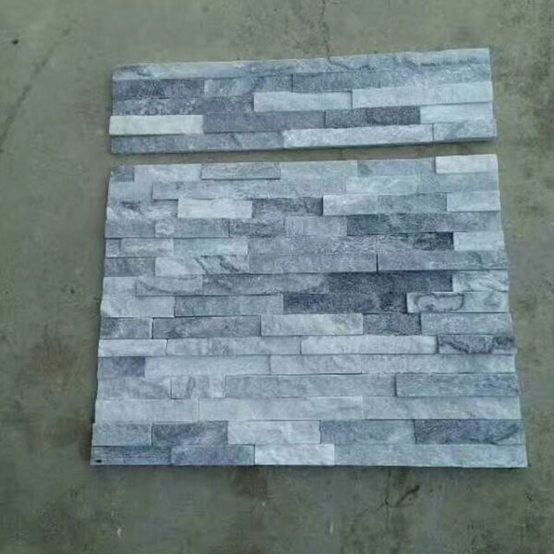 Exterior Wall Veneer Slate Panels Sheet Natural Stone Tiles Wall Cladding Grey Cloudy Culture Stone