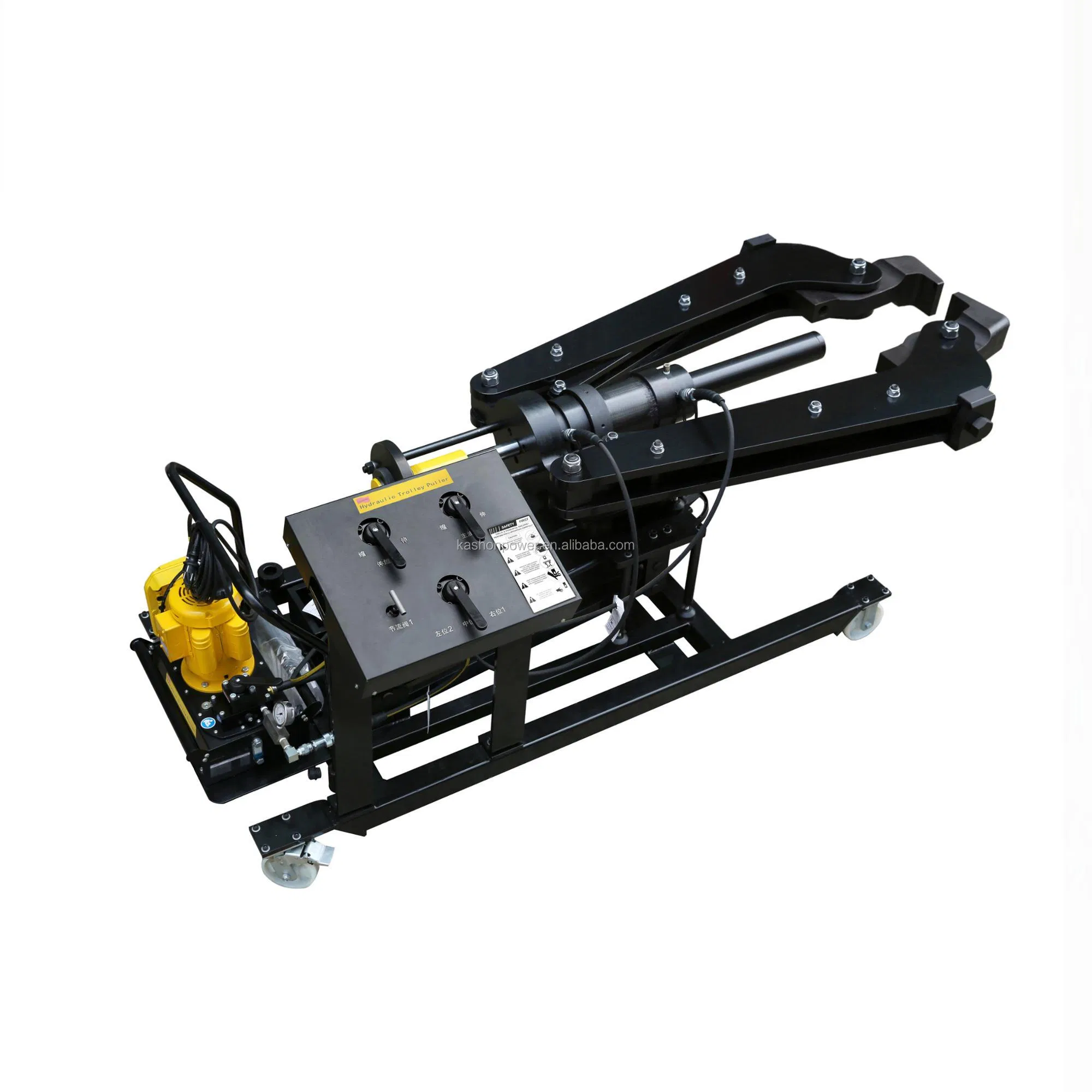 Ksaps-100t Low Price 100 Ton Automatic Trolley Hydraulic Bearing Gear Puller with Two Jaws or Three Jaws