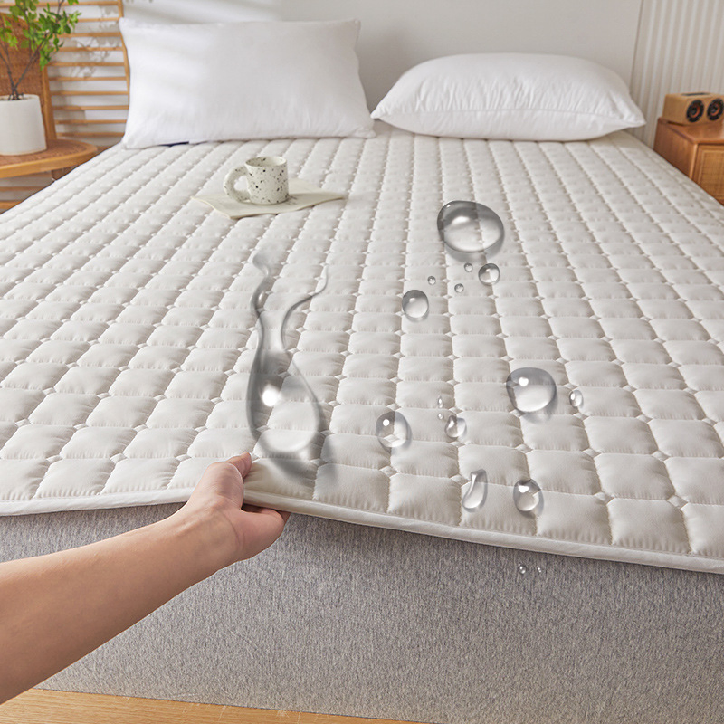 Joy Home Fashion Air-Permeable Quilted Mattress Topper Waterproof Under Pads Mattress Pad Protector