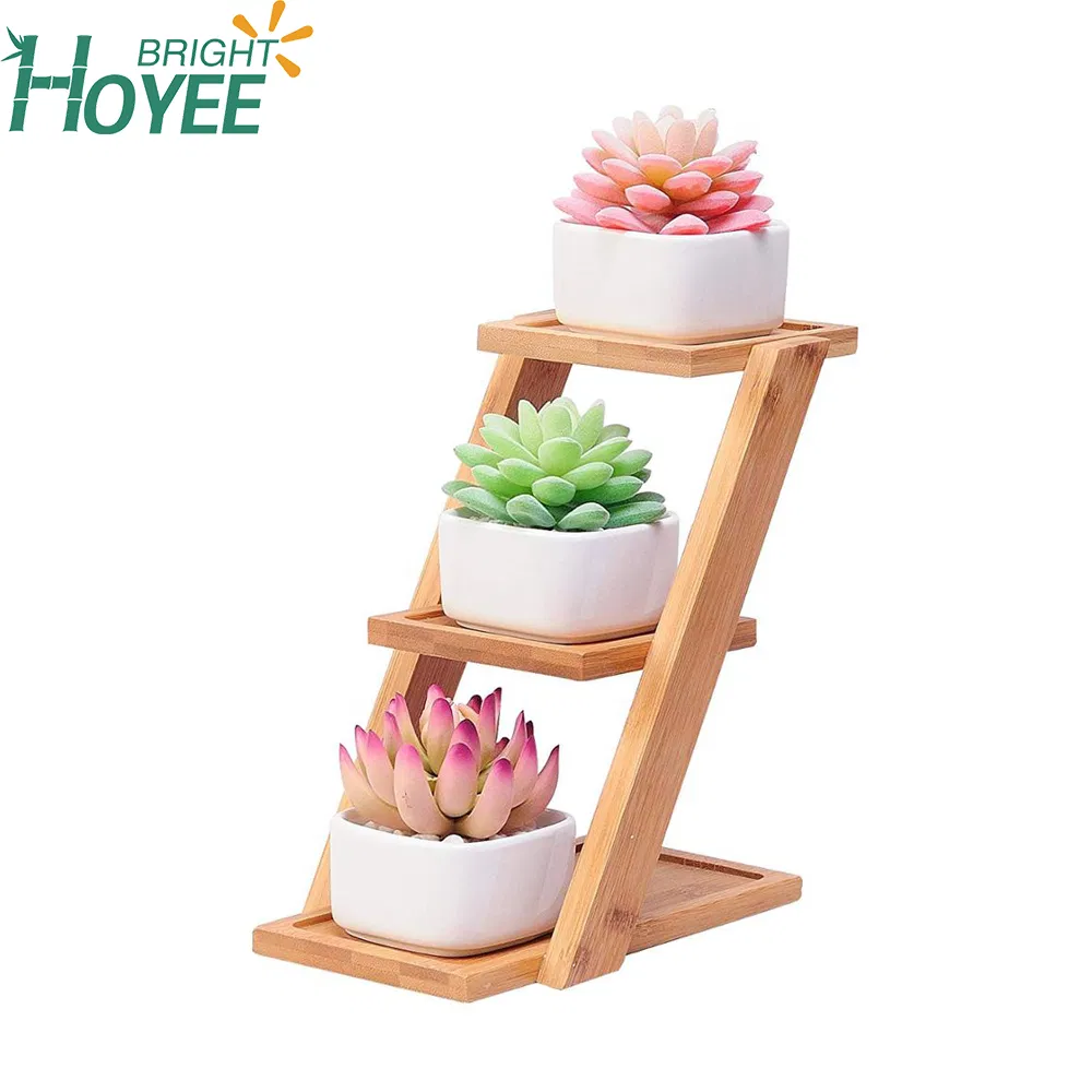 Bamboo Plant Stand for Indoor, Outdoor Plant