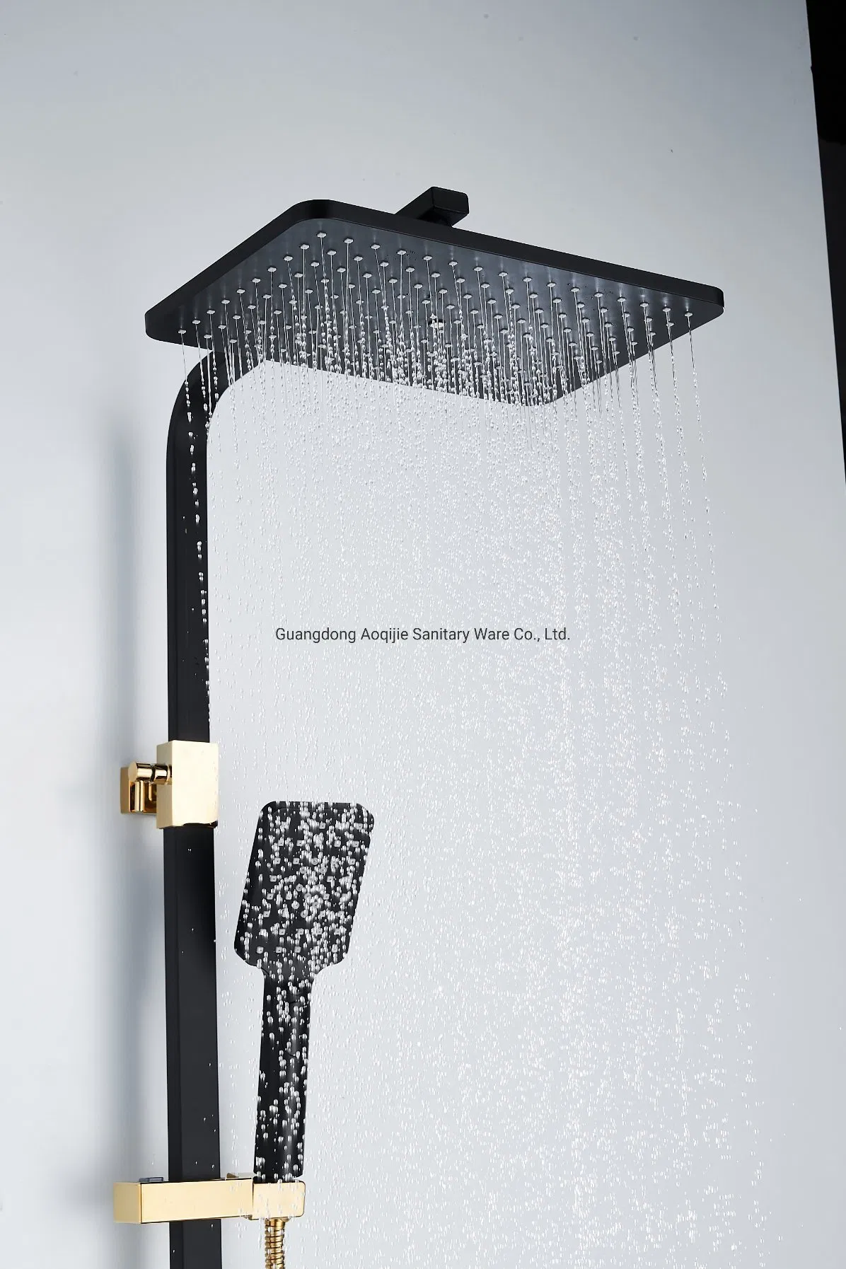 Golden Mixer Panel Bathroom Accessories Shower Set