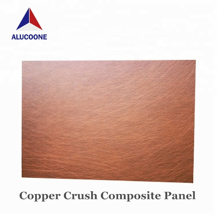 Best Price Quality Assurance PVC Film Copper Brushed Aluminum Composite Panel