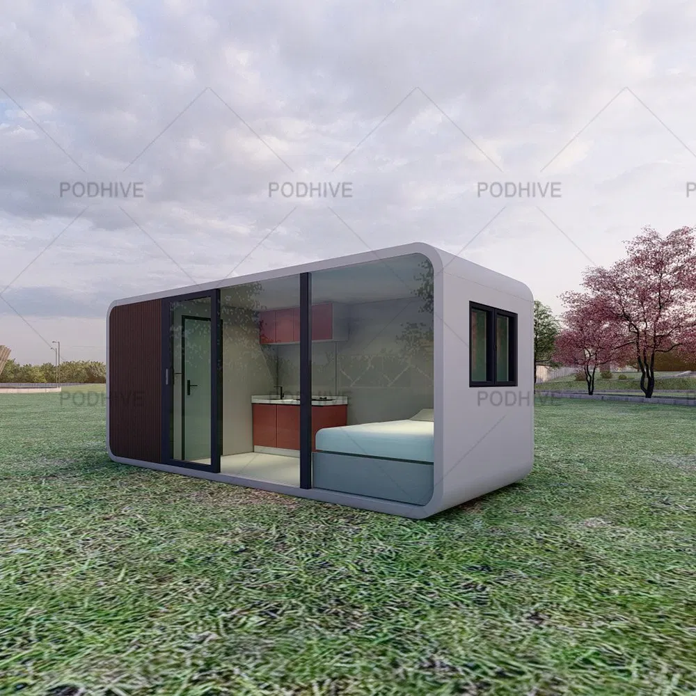 Cheap Prefabricated Luxury Mobile Apple Cabin House for Sale Prefab Portable 20FT 40FT Office Pod Insulated Container Home