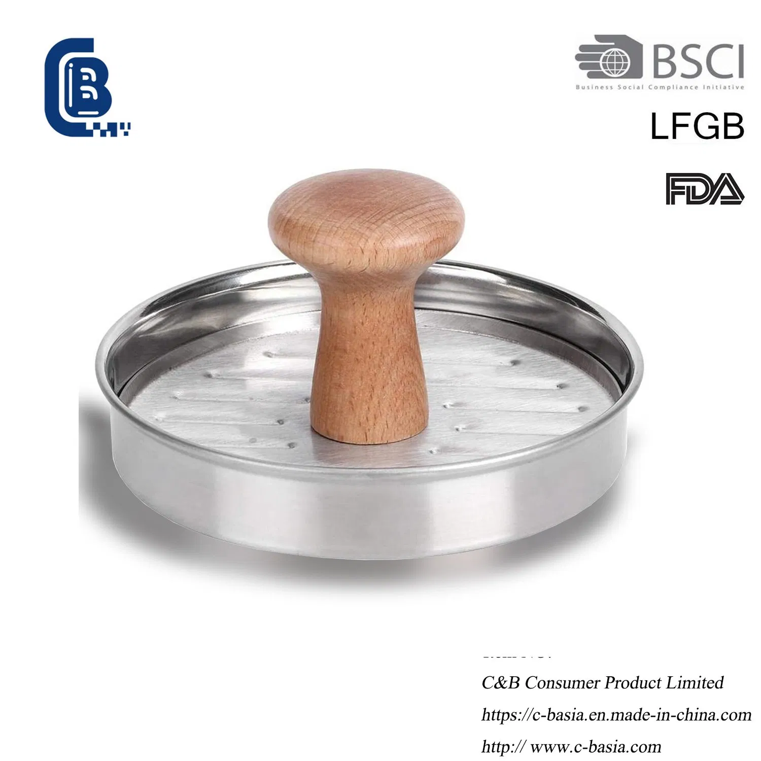 Non Stick Stainless Steel Mini Burger Meat Press, Hamburger Maker Tools, Beef Meat Patty BBQ, DIY Cooking Tools