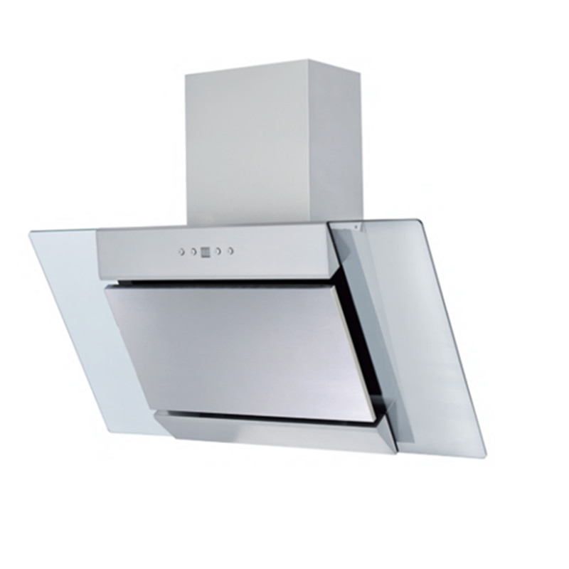 80cm Saving Energy 120/200W Range Hood Inox Slant Cooker Hood
