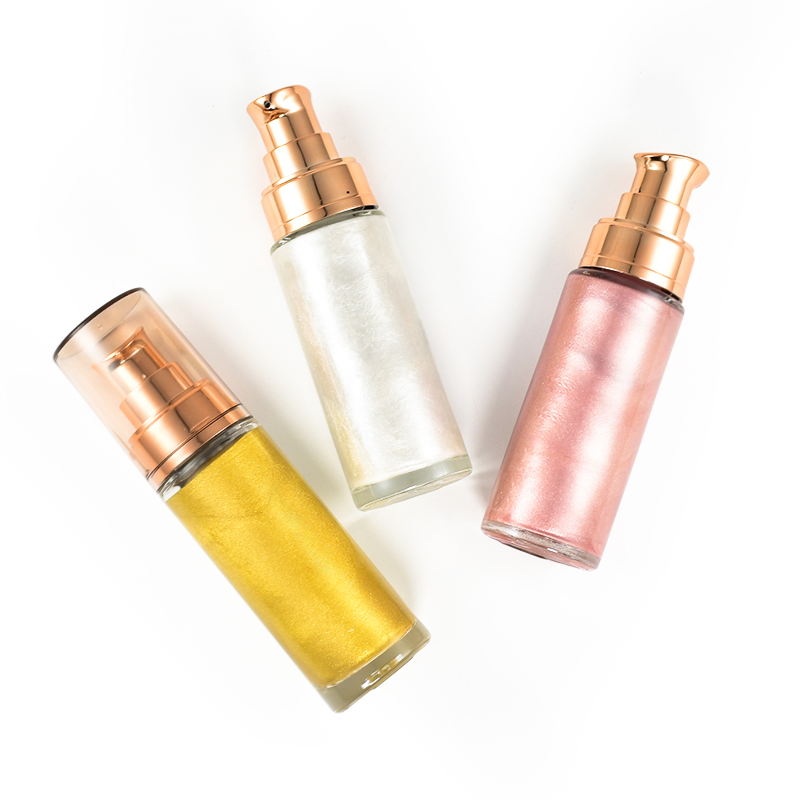 Glitter Liquid Body Highlight Good Quality Face Vegan Liquid Highlighter Custom Logo
