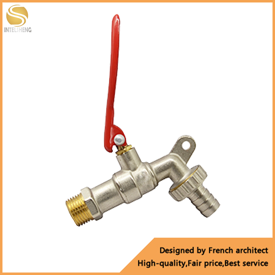 Ball Valve CF8m Hose Tap Bibcock Thread with Nut and Seal