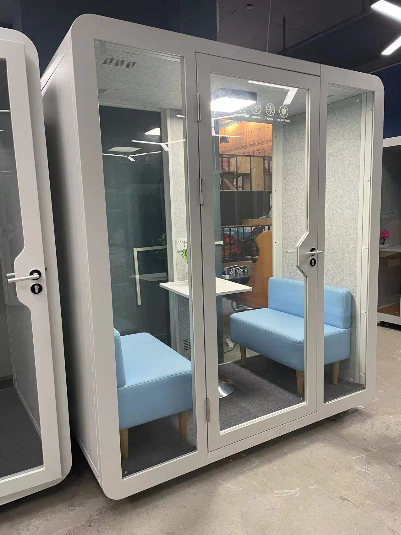 Modern Eco-Friendly Office Pod Quiet Acoustic Soundproof Steel Frame Booth for Conference Room Indoor Recording Studio Office