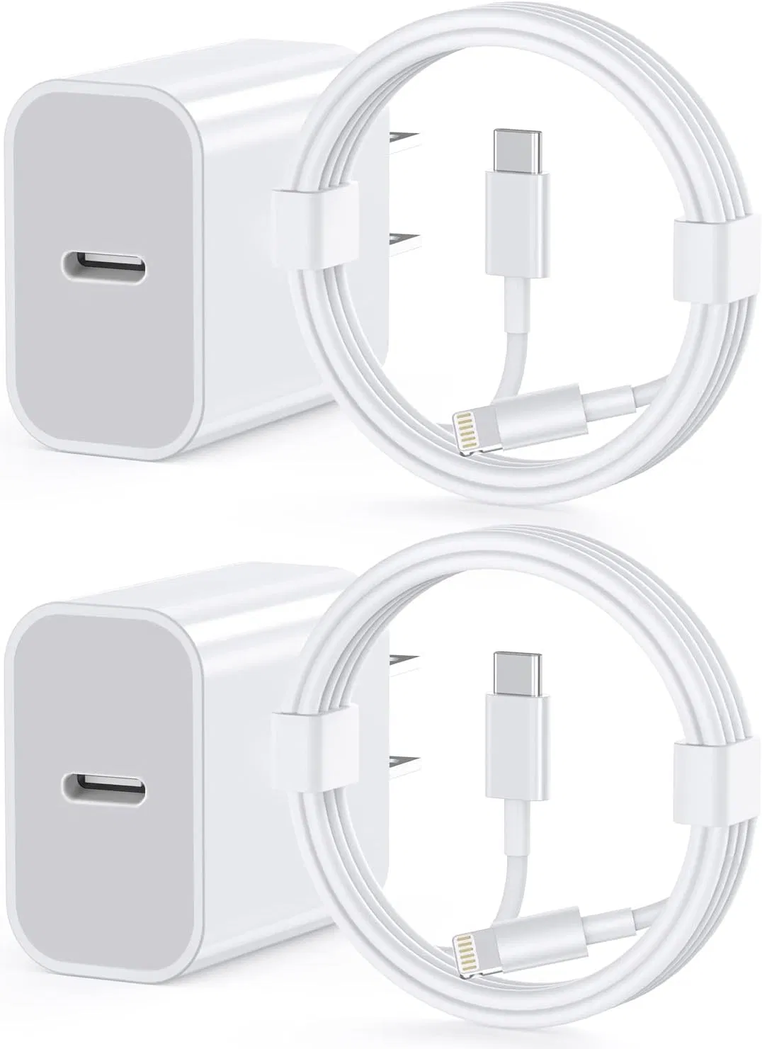 Двойное зарядное устройство 20W USB-C для Apple