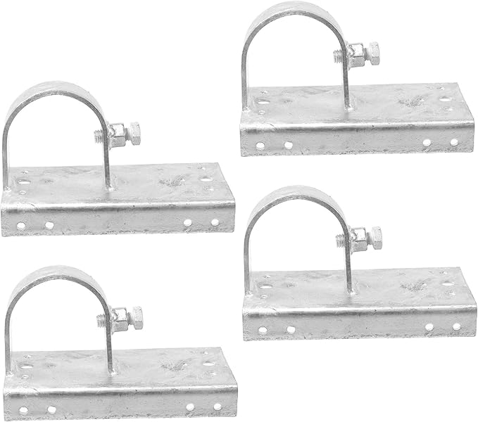 Morningro Wood to Steel Fence Bracket for Chain Link Posts