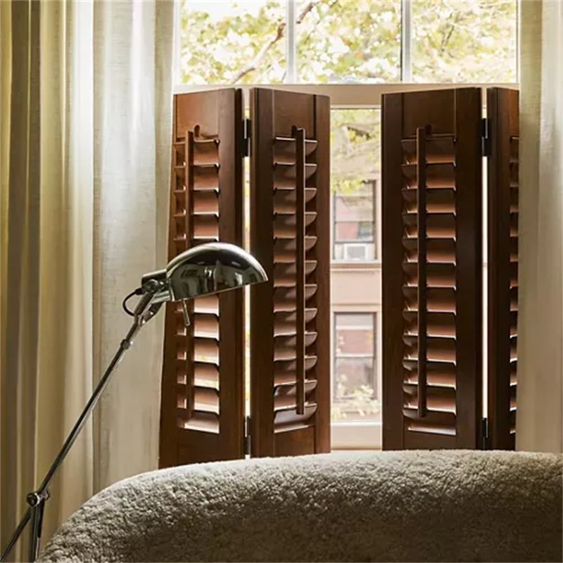 Factory Price Plantation Shutters Louver Windows Shutter Simple Style Wooden and PVC Shutters for Window