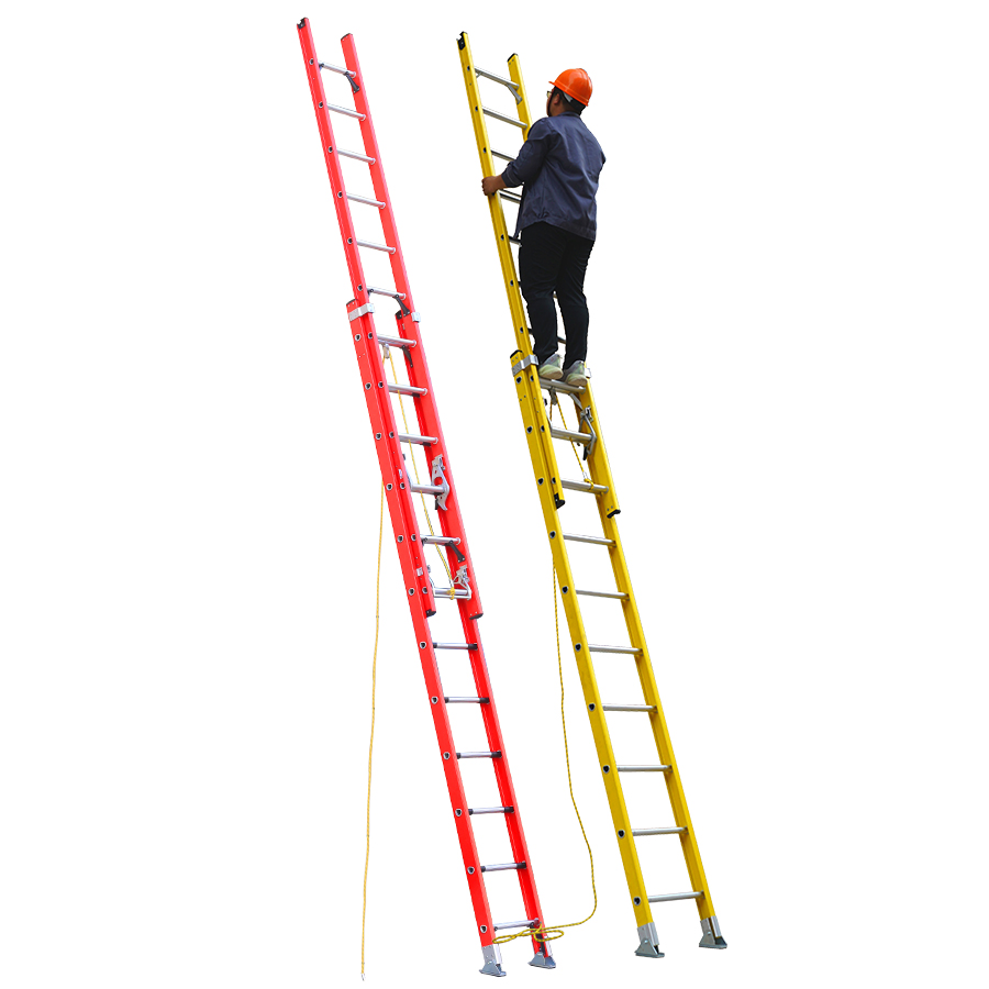 Heavy Duty 375 Lbs Load Capacity High Quality Fiberglass Triangle Fiberglass Step Ladder