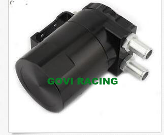 Aluminum Black Oil Reservoir Catch Can with Breather Baffle