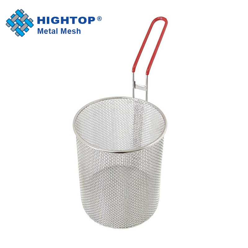 Kitchen Tools Stainless Steel Commercial Round Cooker Wire Mesh Pasta Basket