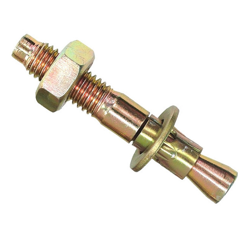 Free Sample Expansion Screw Through Bolt and Nuts Hex Concrete Wall Hardware Wedge Anchors Bolt