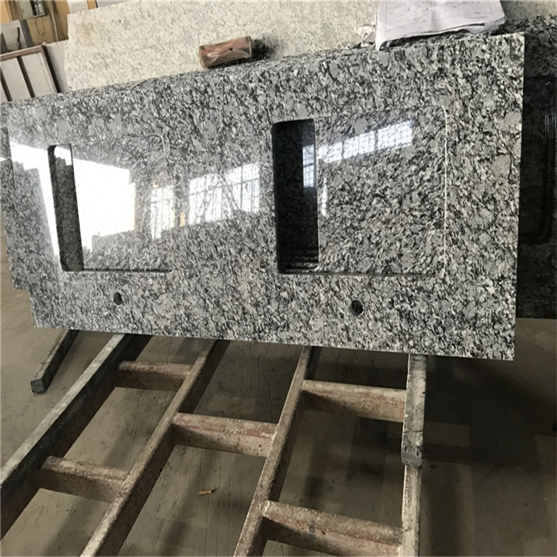 China Countertop Factory Wholesale White Mist Bathroom Tops Countertops Island Top