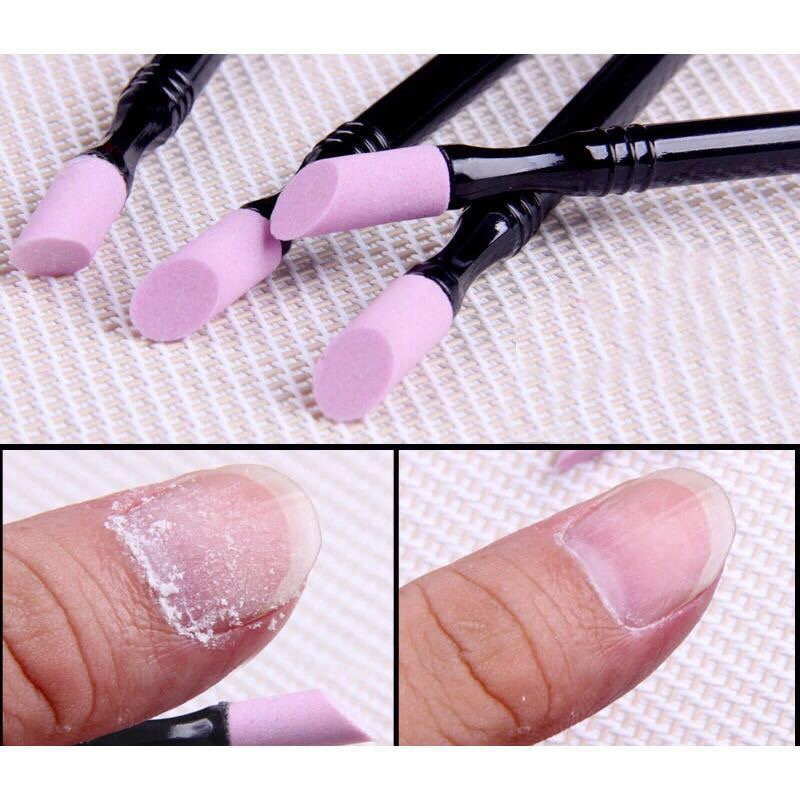 Nail Quartz Brush with Pusher
