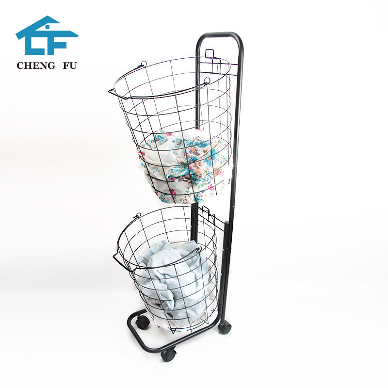 Durable Metal Clothes Storage Cart