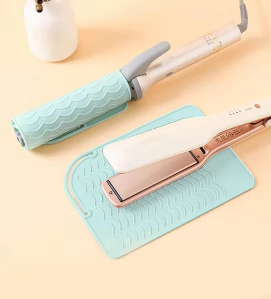 Heat Insulated Silicone Mat Pad for Hair Curler Accessories