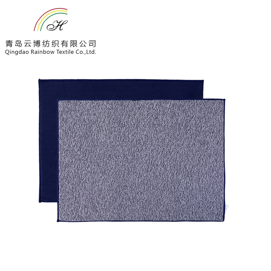 Kitchen Use Super Absorbent Polyester Black Dish Drying Mat