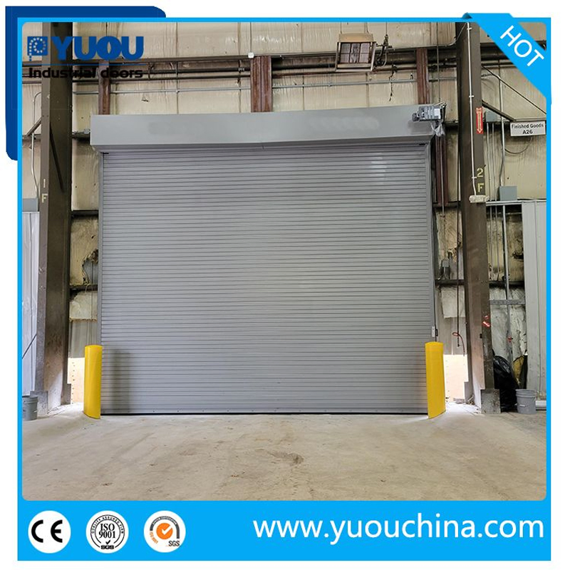 Industrial Exterior & Interior Fire Proof Rated Metal Stainless Steel Roller Shutter Roll up Rolling Automatic Door