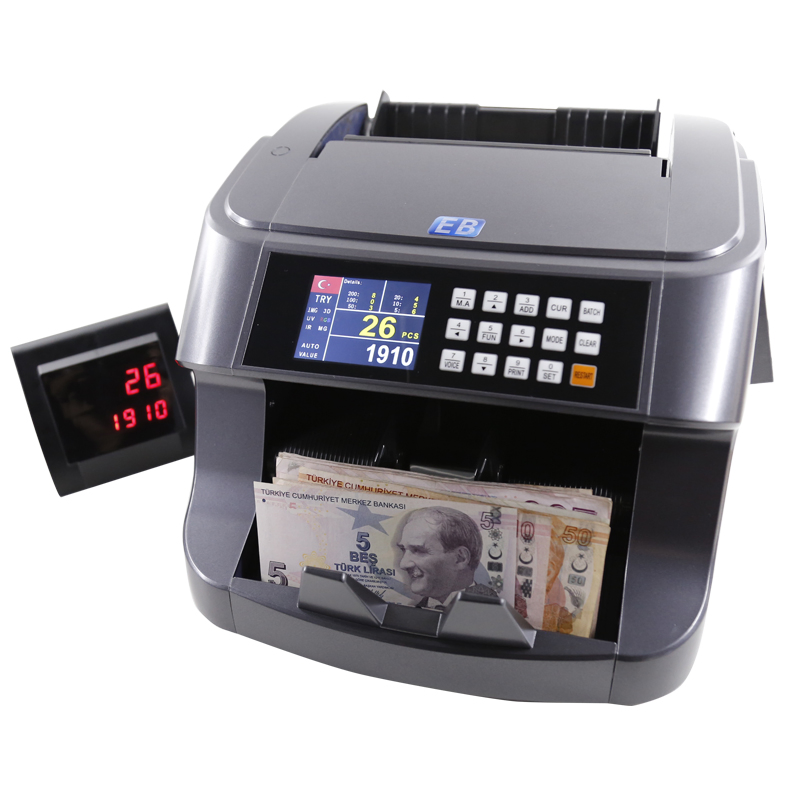LD-6200V Multi Currency Money/Bill Counter Cash Count Machine Cash Counting Machines Mix Value Counter