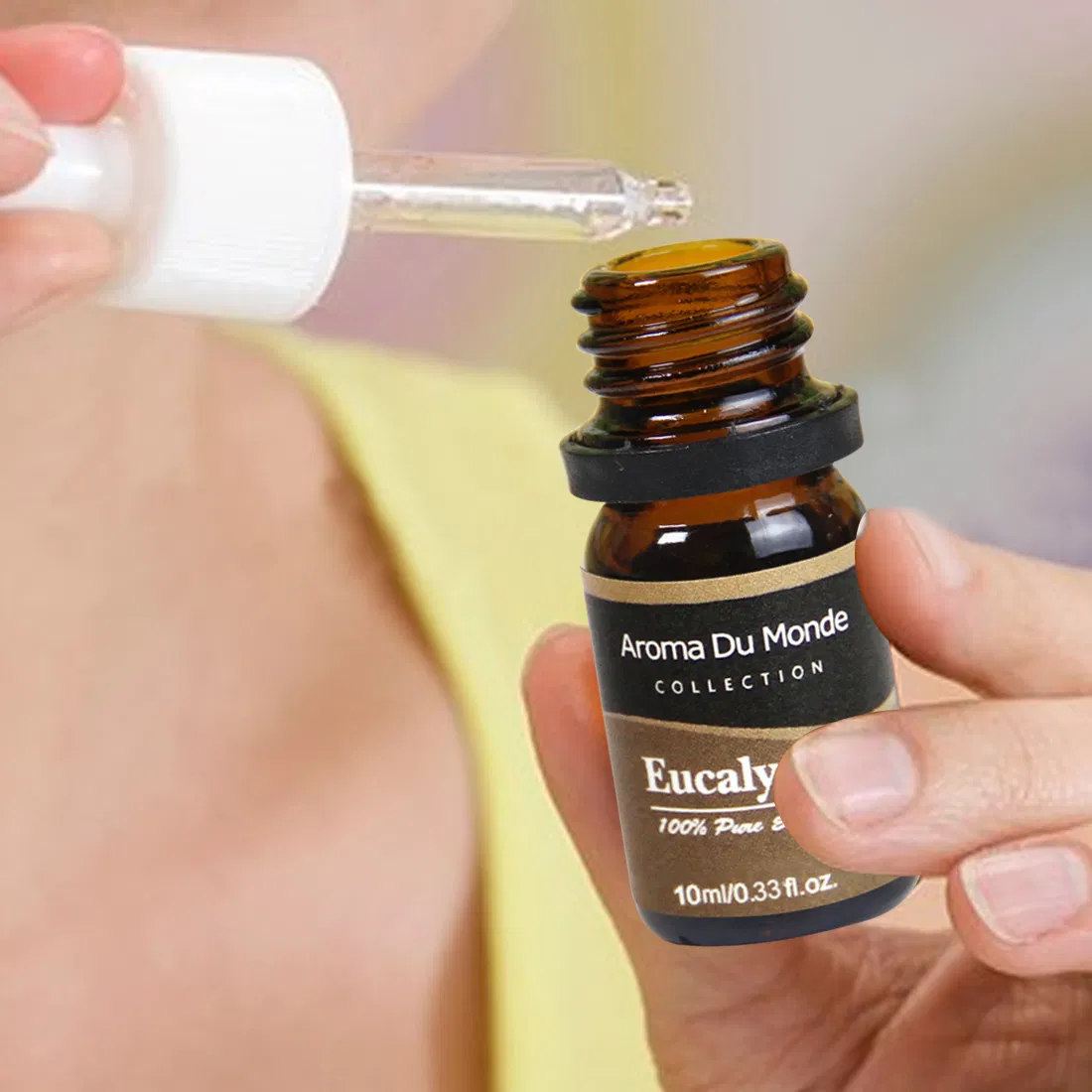 3PCS 10ml Amber Glass Pure Essential Oil