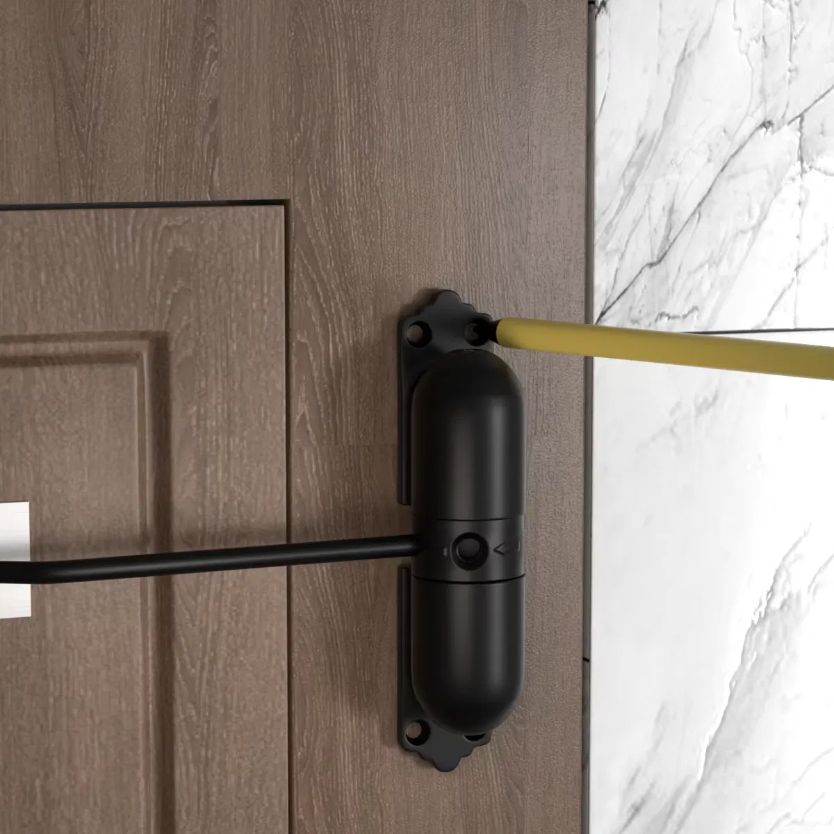 Top Quality Resistant Material Simple Style Aluminium Door Closer Automatic Push Pull Wooden Universal Door Closer