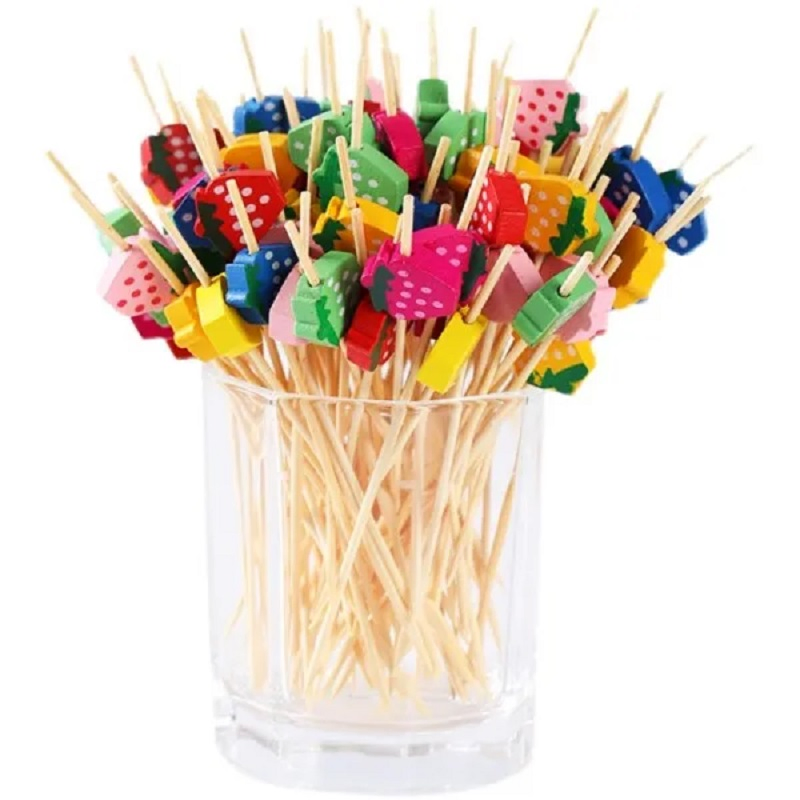 Hollow Design Bamboo Toothpicks Lightweight Eco-Friendly Biodegradable