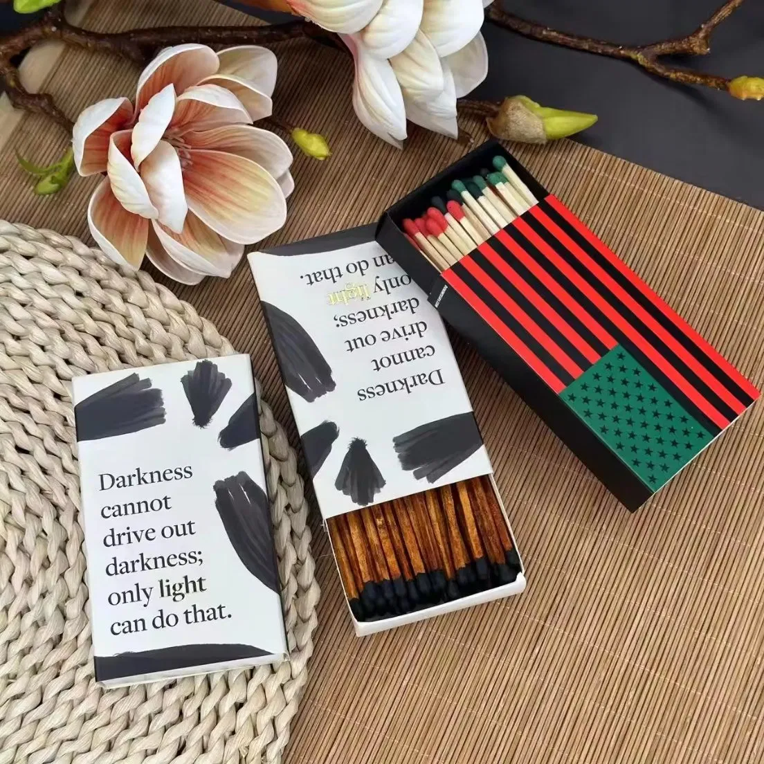 4 Inches Candle Matches Incense Wood Logo Safety Matches Hotel Bulk Box Match