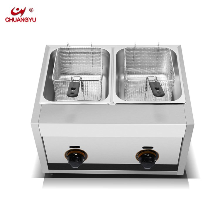 Chuangyu China Online 2017 Hot Selling Item Commercial Induction Deep Fryer Gas for Fried Chicken