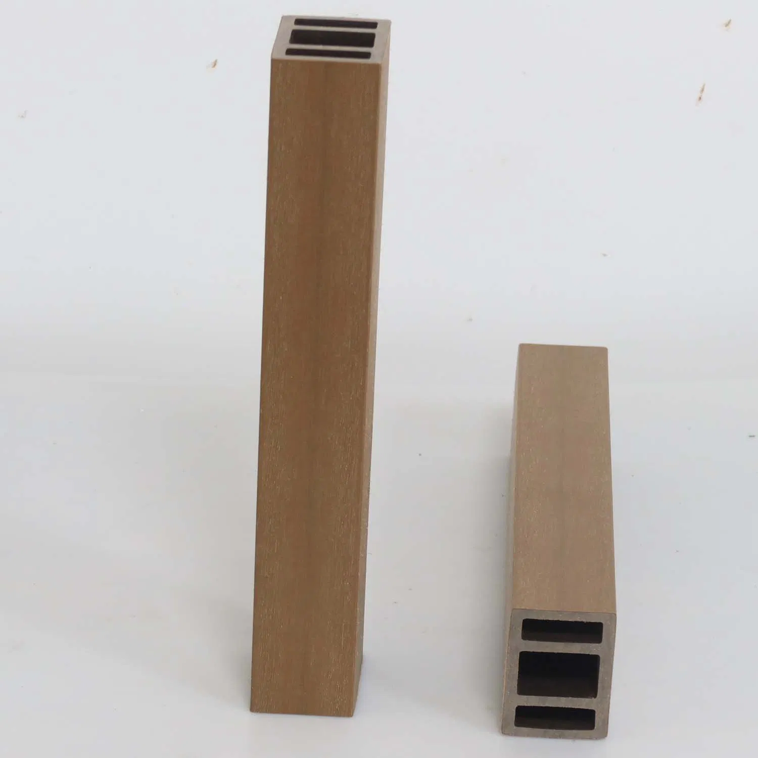 Luxury Home Building Decorative Outdoor Square Hollow Beam Timber Wood Plastic Composite WPC Profile Tubes for Exterior Wall Partition