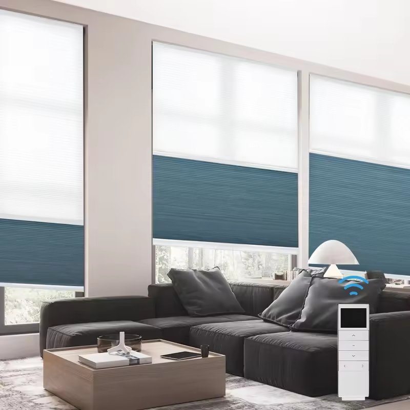 Motorized Blind Tension Holding Top Down Bottom up Electric Blind