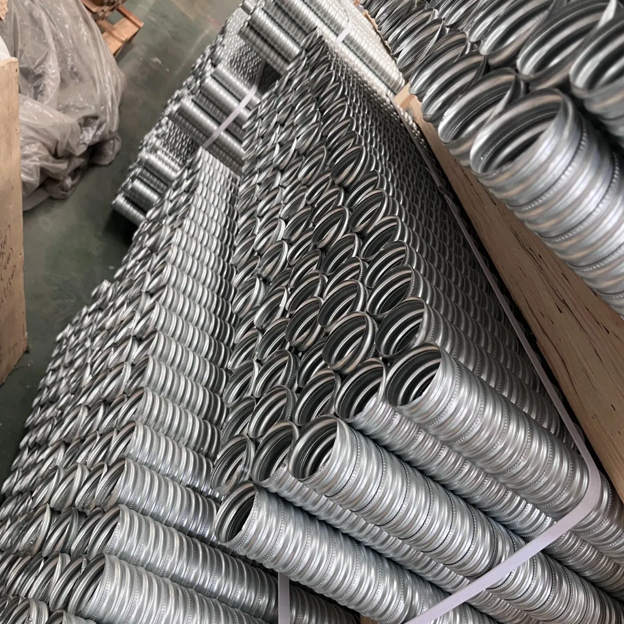 Post Tension Galvanized Round Corrugated Metal Prestressed Duct	for Pre-Stressed Concrete Bridge 60mm