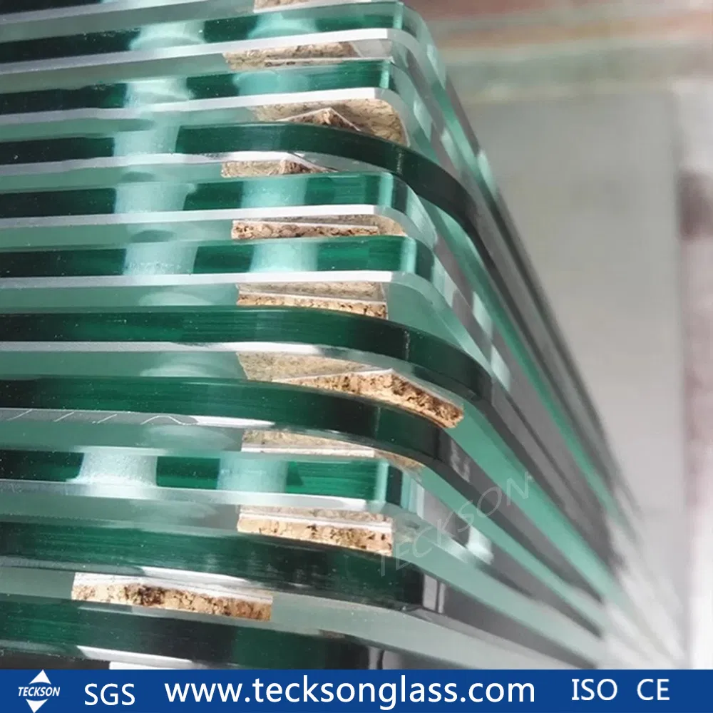 Safety Toughened Tempered Glass with Round Edge for Building