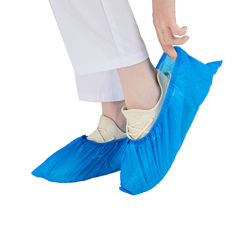 Disposable PE CPE Shoe Cover Waterproof Automatic Shoe Cover