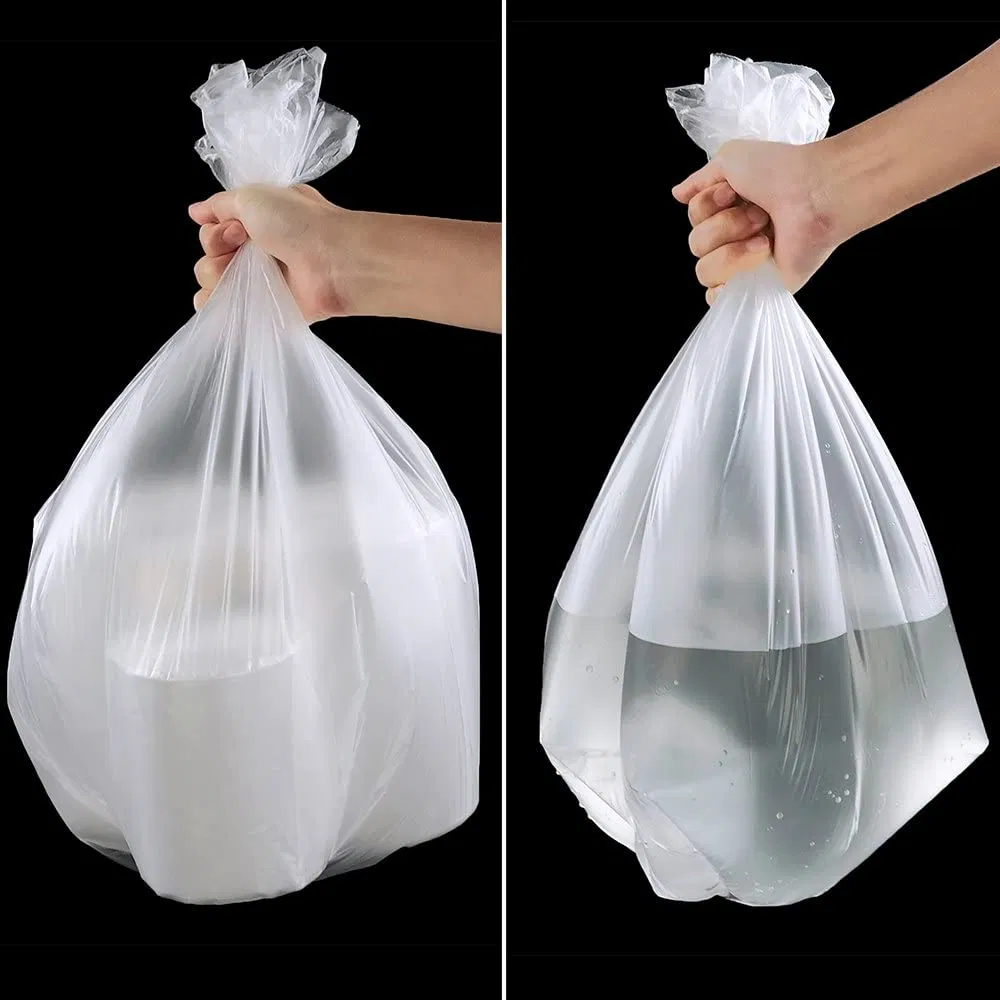 Wholesale Cheap High Quality LDPE White Disposable Trash Canliner Garbage Bags Roll Packed