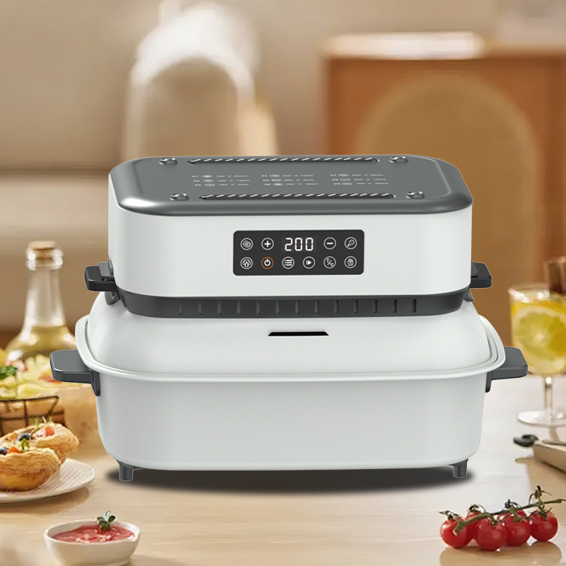 Wholesale Kitchen Appliances 1500W Digital Touch Screen Control and Stainless Steel Air Fryers with Baking Function