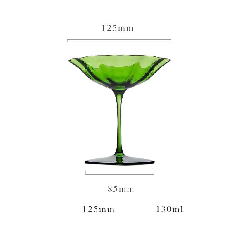 Retro Minority Green Goblet Medieval Red Wine Cup Champagne Red Wine Goblet Shot Glass