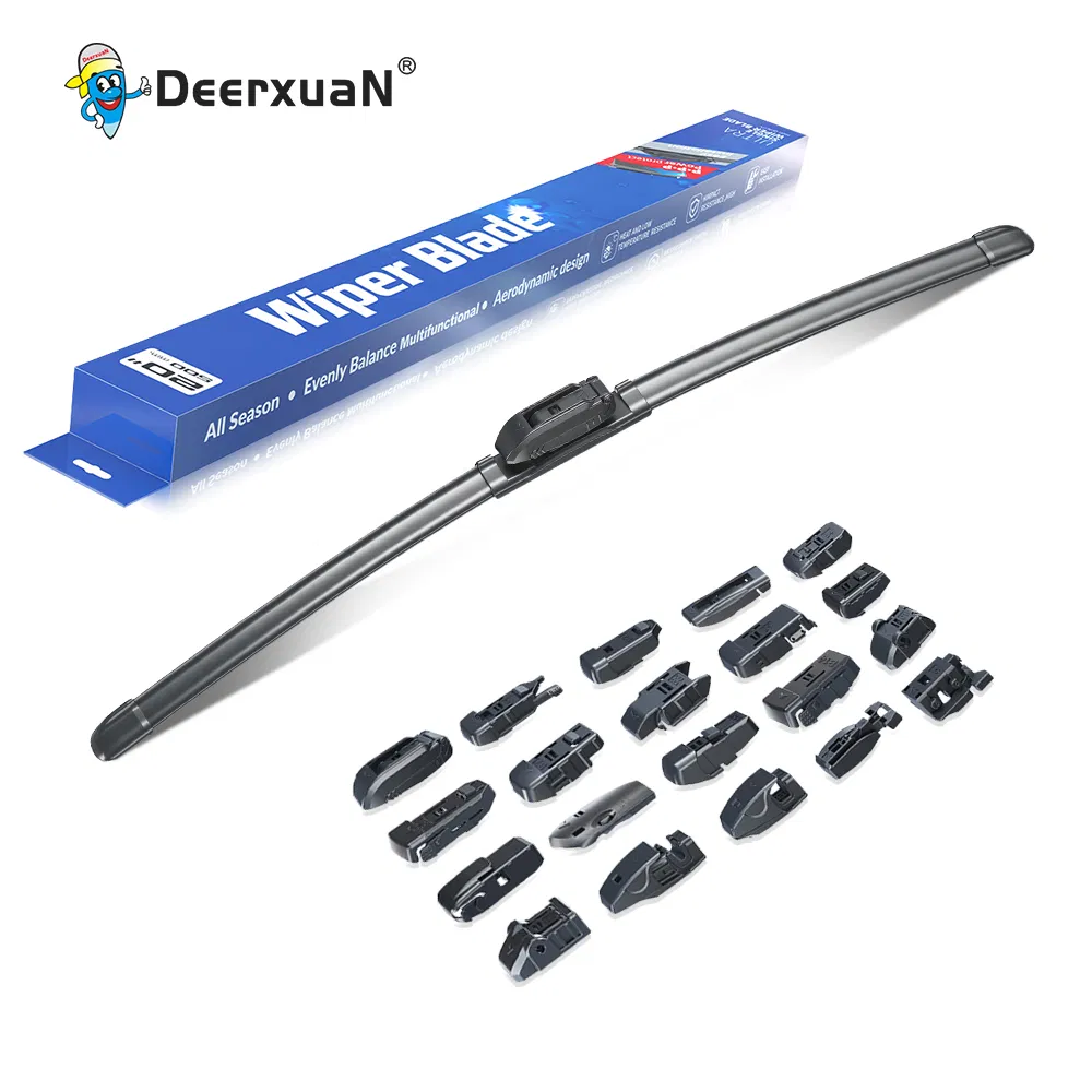 Deerxuan Universal Multi-Adapter Soft Flat Windshield Wiper Blade