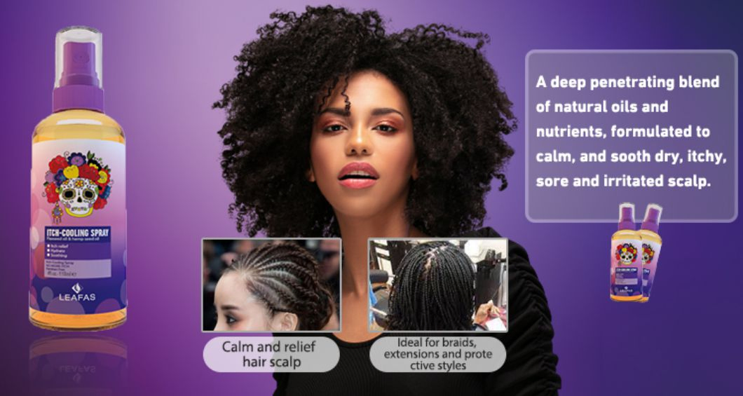 Hot Sale Guangzhou Factory 120ml Itch-Cooling Scalp Spray