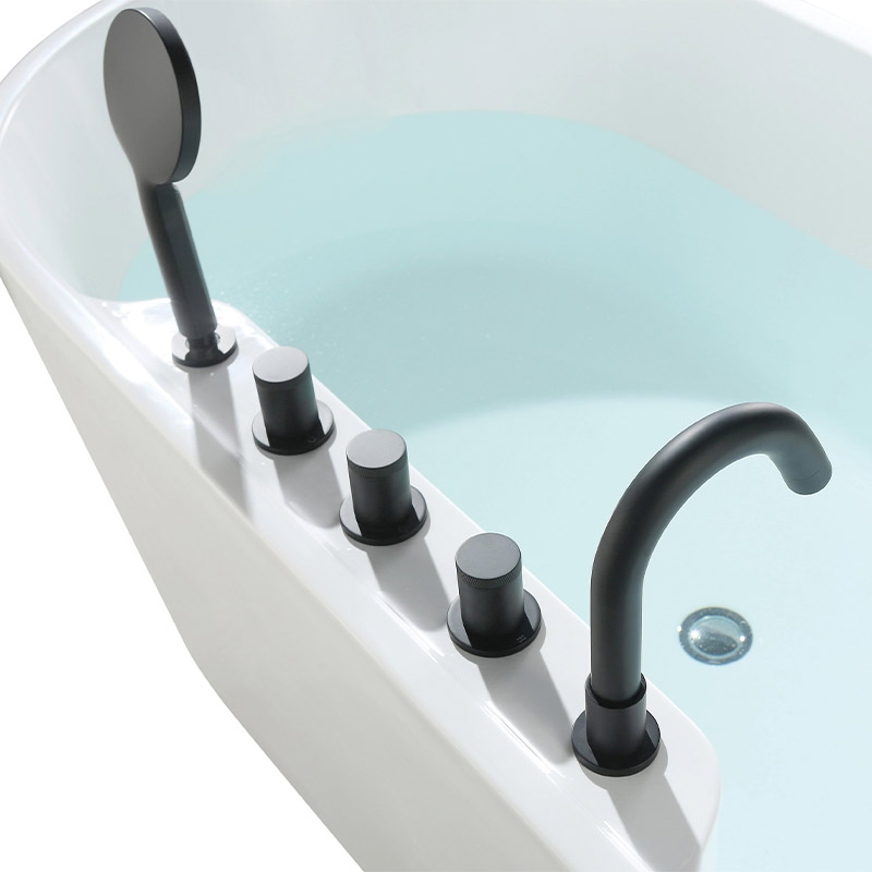 Wholesale High Quality Freestanding Simple Ellipse Acrylic Bathtub for Bathroom